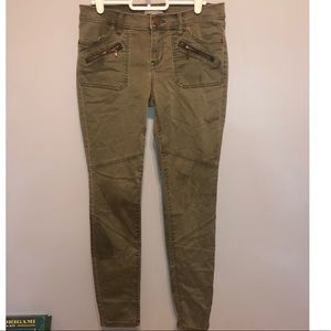 Army Green Skinny Jeans